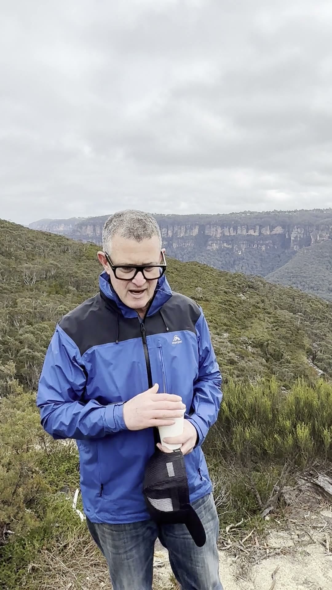Matt, on the escarpment above Katoomba, September 2026.