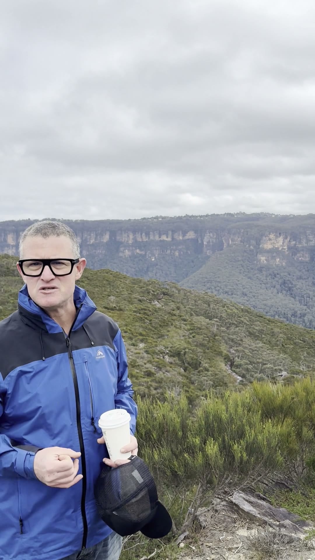 Matt, on the escarpment above Katoomba, September 2026.