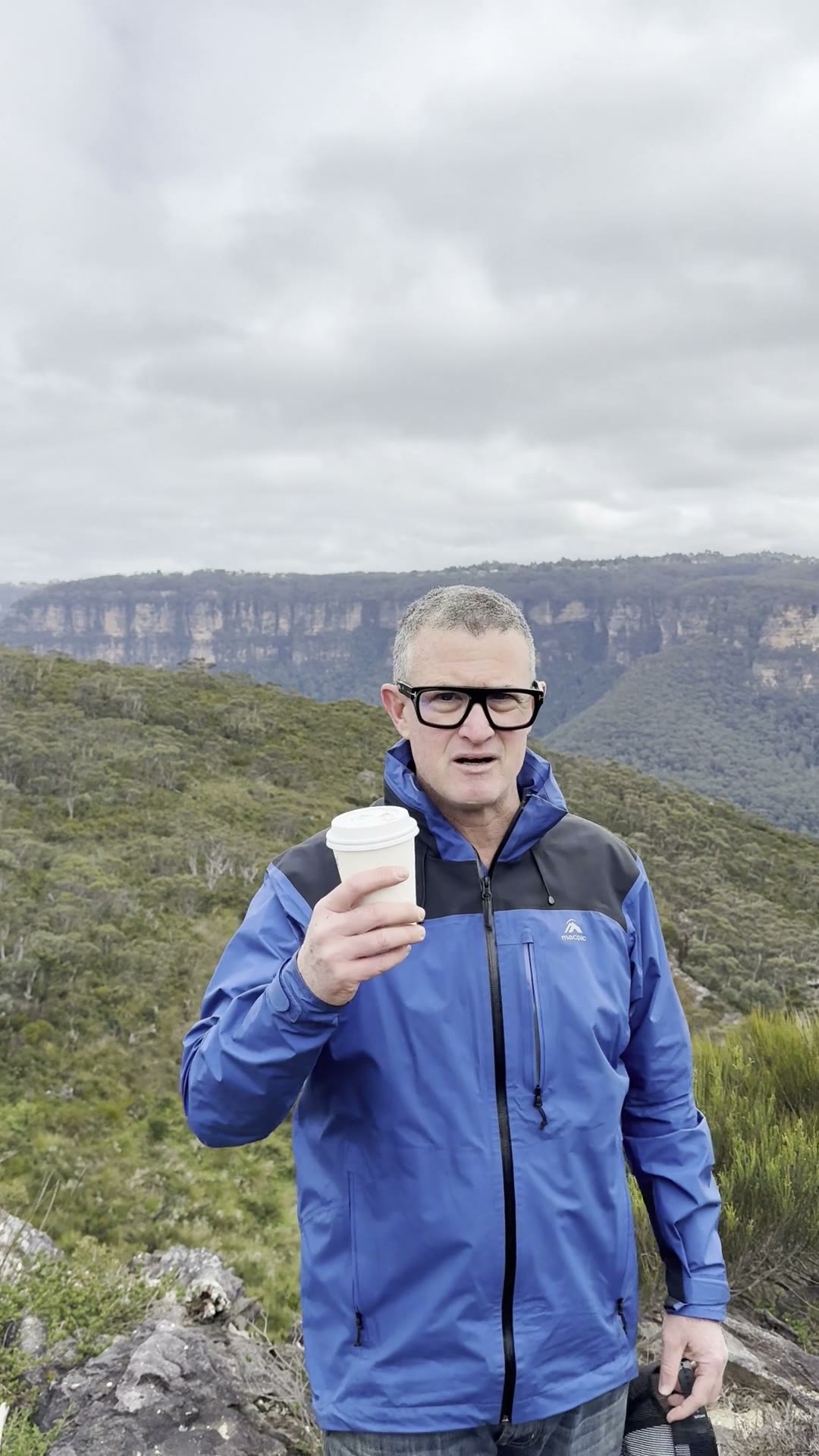 Matt, on the escarpment above Katoomba, September 2026.